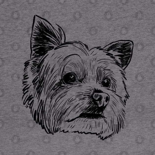 Yorkie Sketch by Sketchy